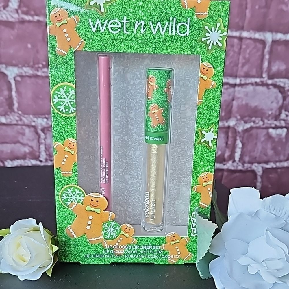 Wet n Wild 🎁 Gold and Pink Lip Balm and Gloss